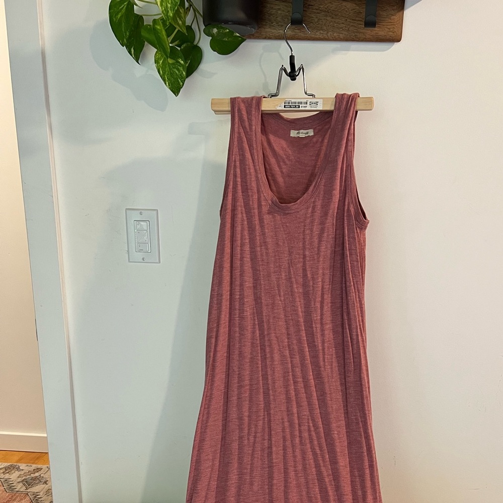 Madewell mauve tank dress